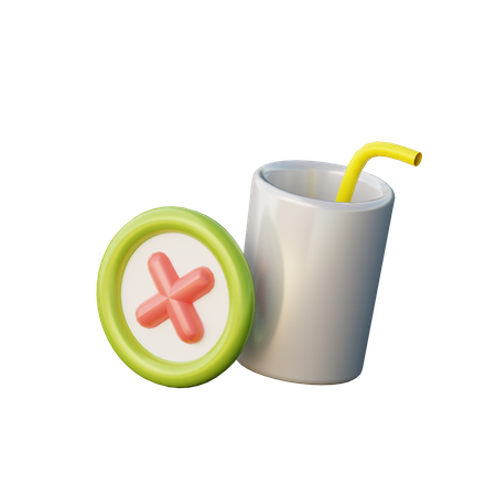 No Drink  3D Icon