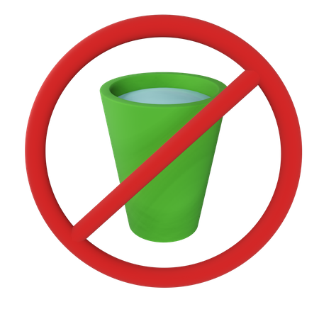 No Drink  3D Icon