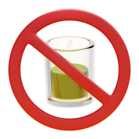 NO DRINK  3D Icon