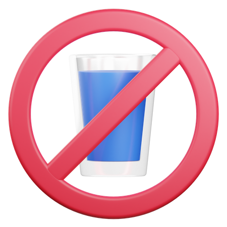 No Drink  3D Icon