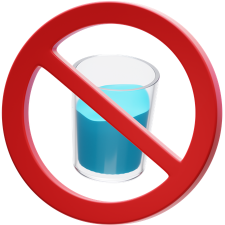 No Drink  3D Icon