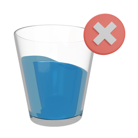 No Drink  3D Illustration