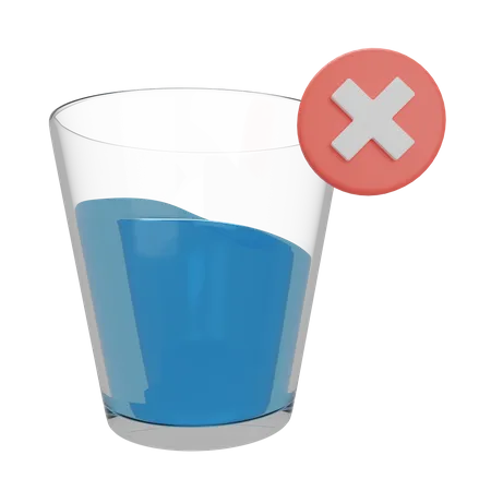 No Drink  3D Illustration