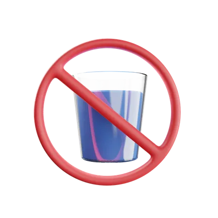 No Drink 3D Illustration