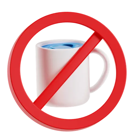 No Drink 3D Icon