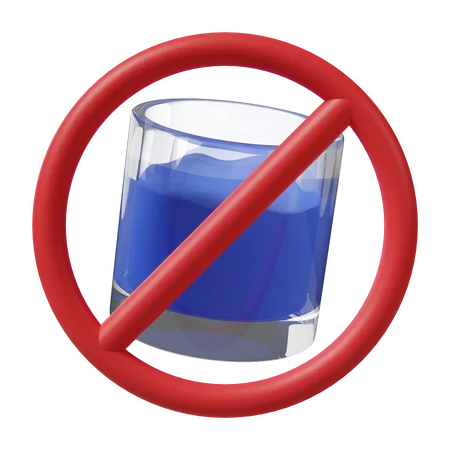 No drink 3D Icon