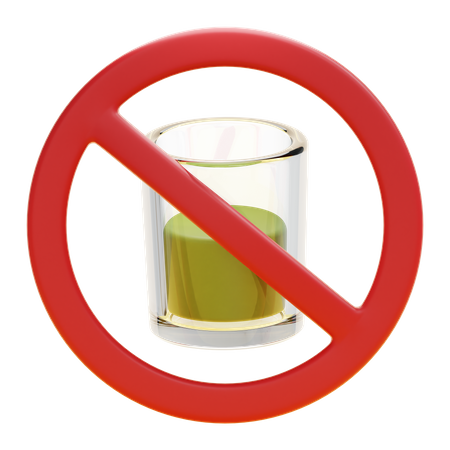 NO DRINK 3D Icon