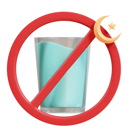 No Drink 3D Icon