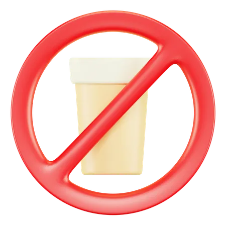 No drinking  3D Icon