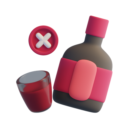 No drinking  3D Icon