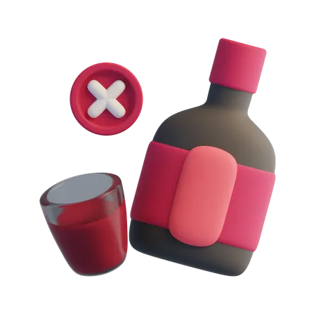 No drinking  3D Icon