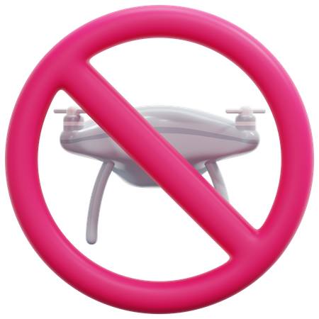 No Drone Zone  3D Icon