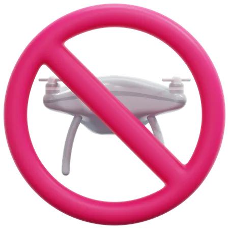 No Drone Zone  3D Icon