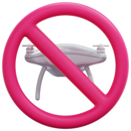 No Drone Zone 3D Icon