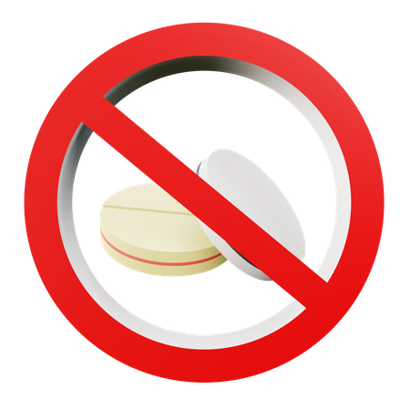 No Drug  3D Icon