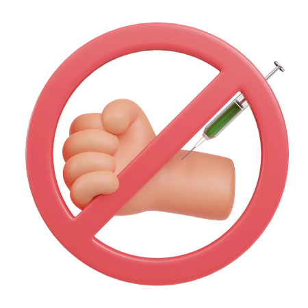 No Drug Syringe  3D Icon