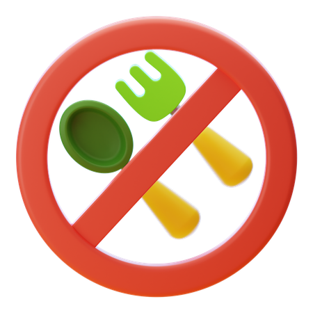 NO EAT  3D Icon