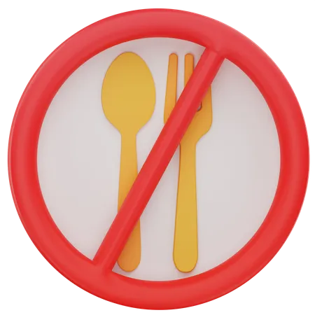 No eat  3D Icon