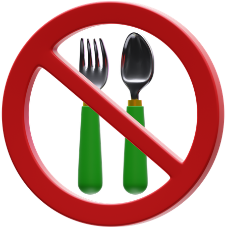 No Eat  3D Icon