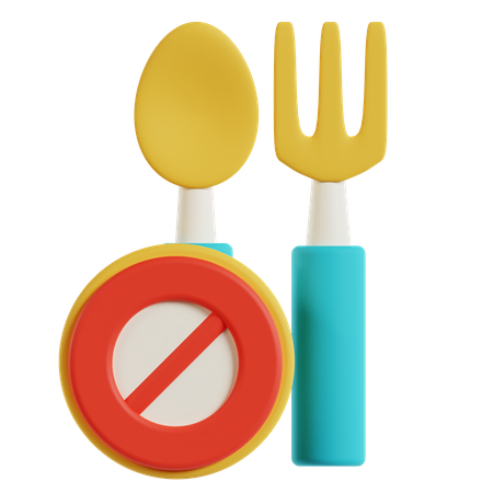 No Eat  3D Icon