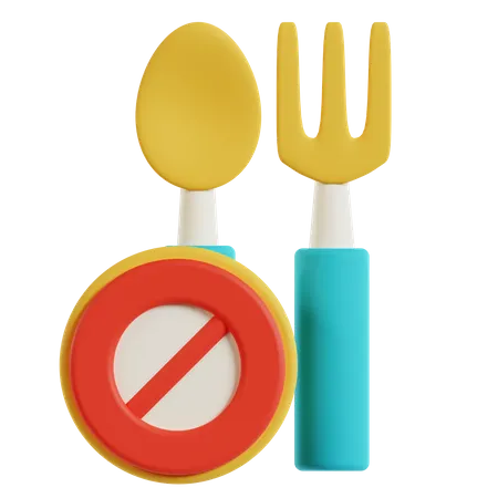 No Eat  3D Icon