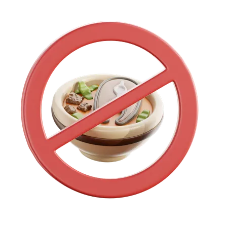 No Eat  3D Icon