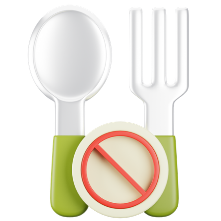 No Eat  3D Icon