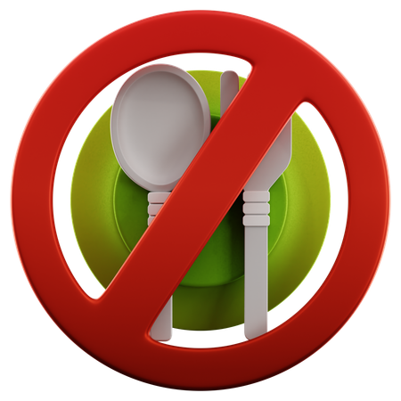 No Eat  3D Icon