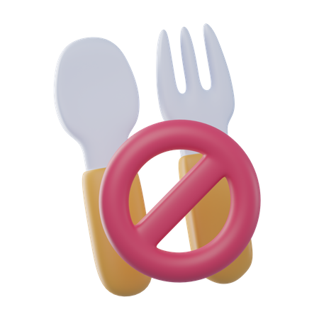 No Eat  3D Icon