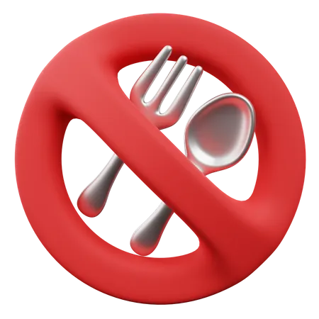 No Eat  3D Icon