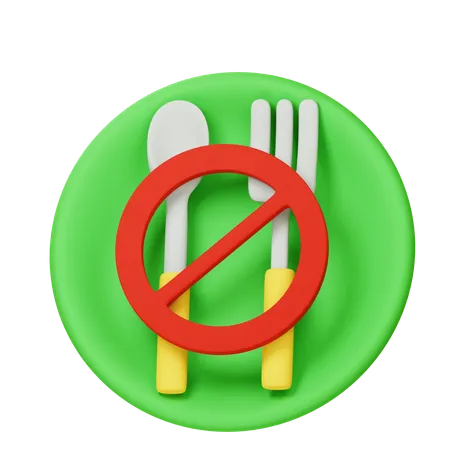 No Eat  3D Icon