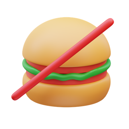 No Eat  3D Icon