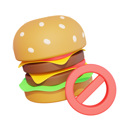 No Eat  3D Icon