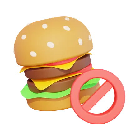 No Eat  3D Icon