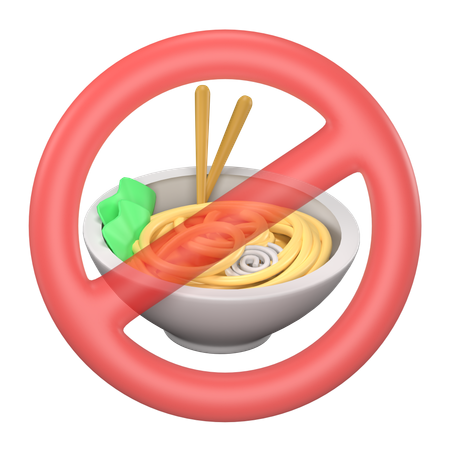 No Eat  3D Icon