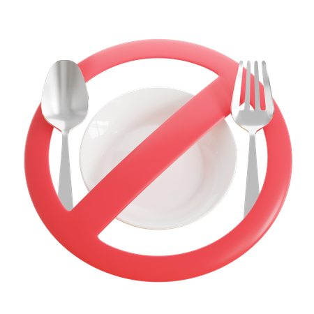 No Eat  3D Icon