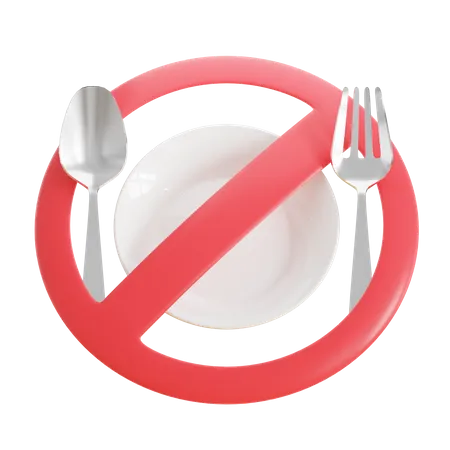 No Eat  3D Icon