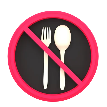 No Eat  3D Icon