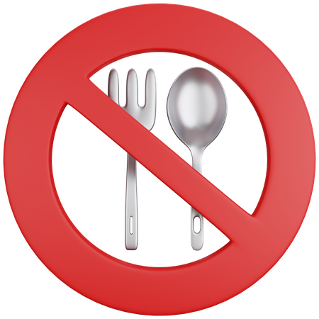 No Eat  3D Icon