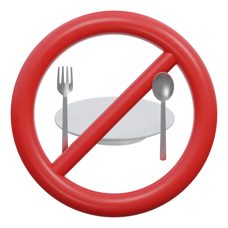 No Eat  3D Icon