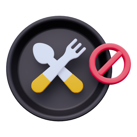 No Eat  3D Icon