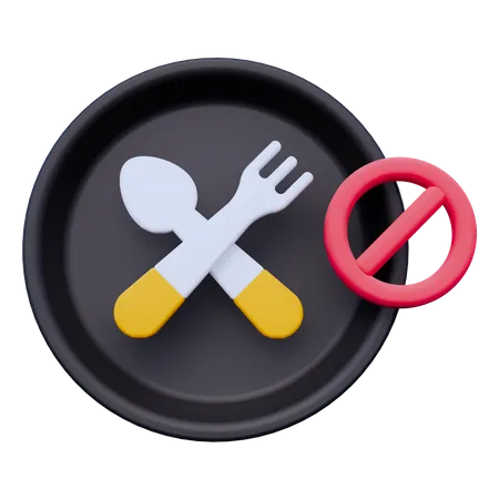 No Eat  3D Icon