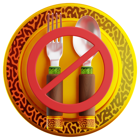 No Eat  3D Icon