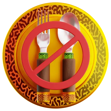 No Eat  3D Icon