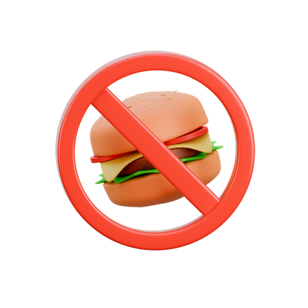 No Eat  3D Icon