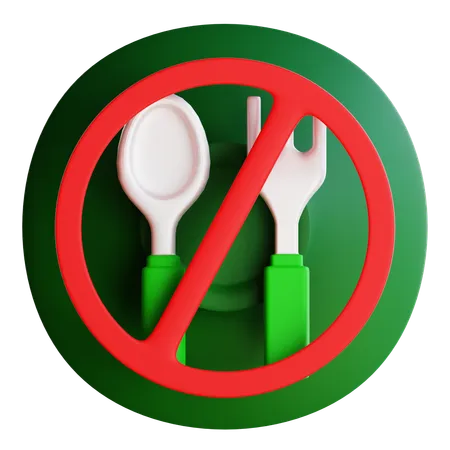 No Eat  3D Icon