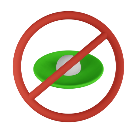 No Eat  3D Icon