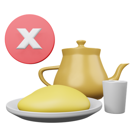 No Eat  3D Icon