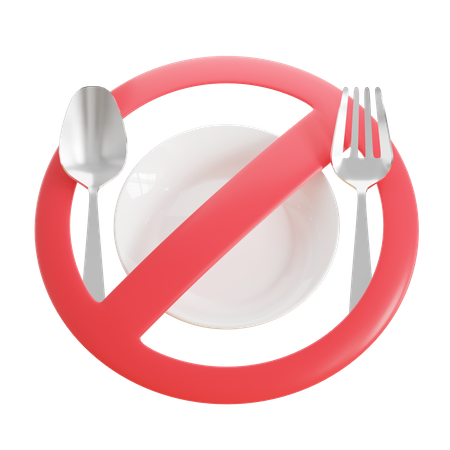 No Eat  3D Icon