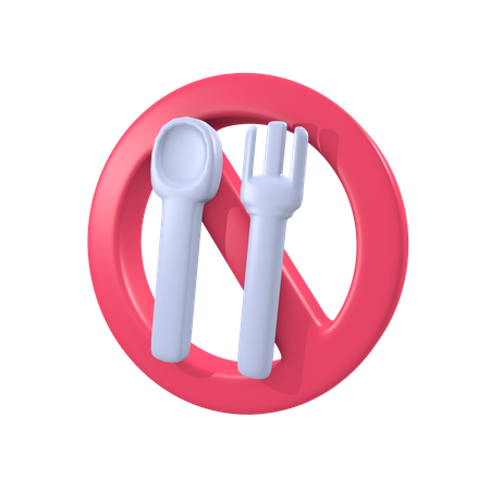 No Eat  3D Icon